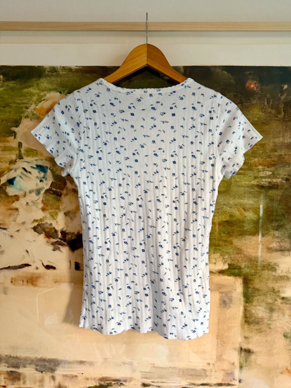 DÔEN Stella ribbed floral baby tee - Picture 4 of 4